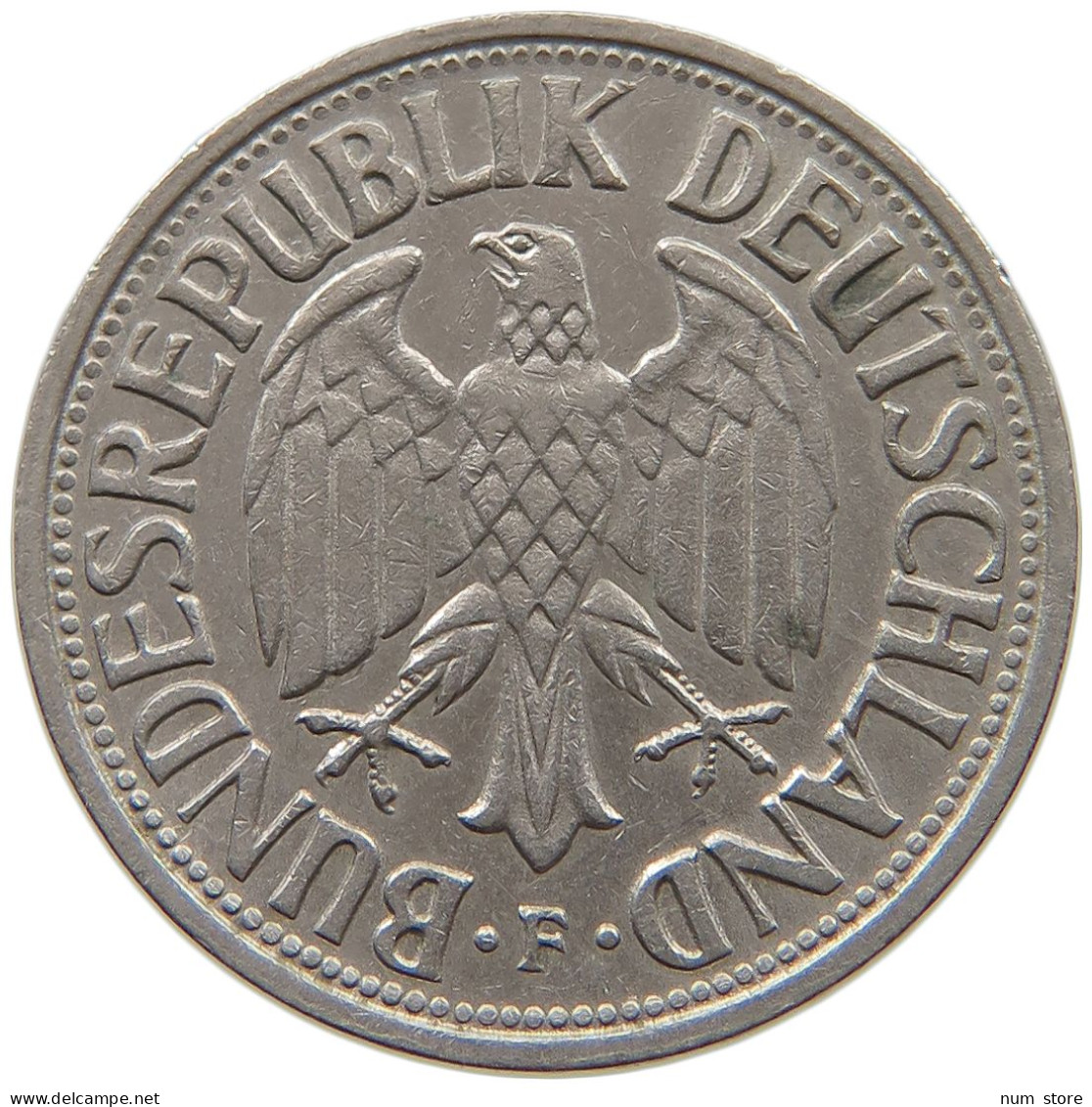 GERMANY WEST 1 MARK 1962 F #s056 0097 - 1 Mark