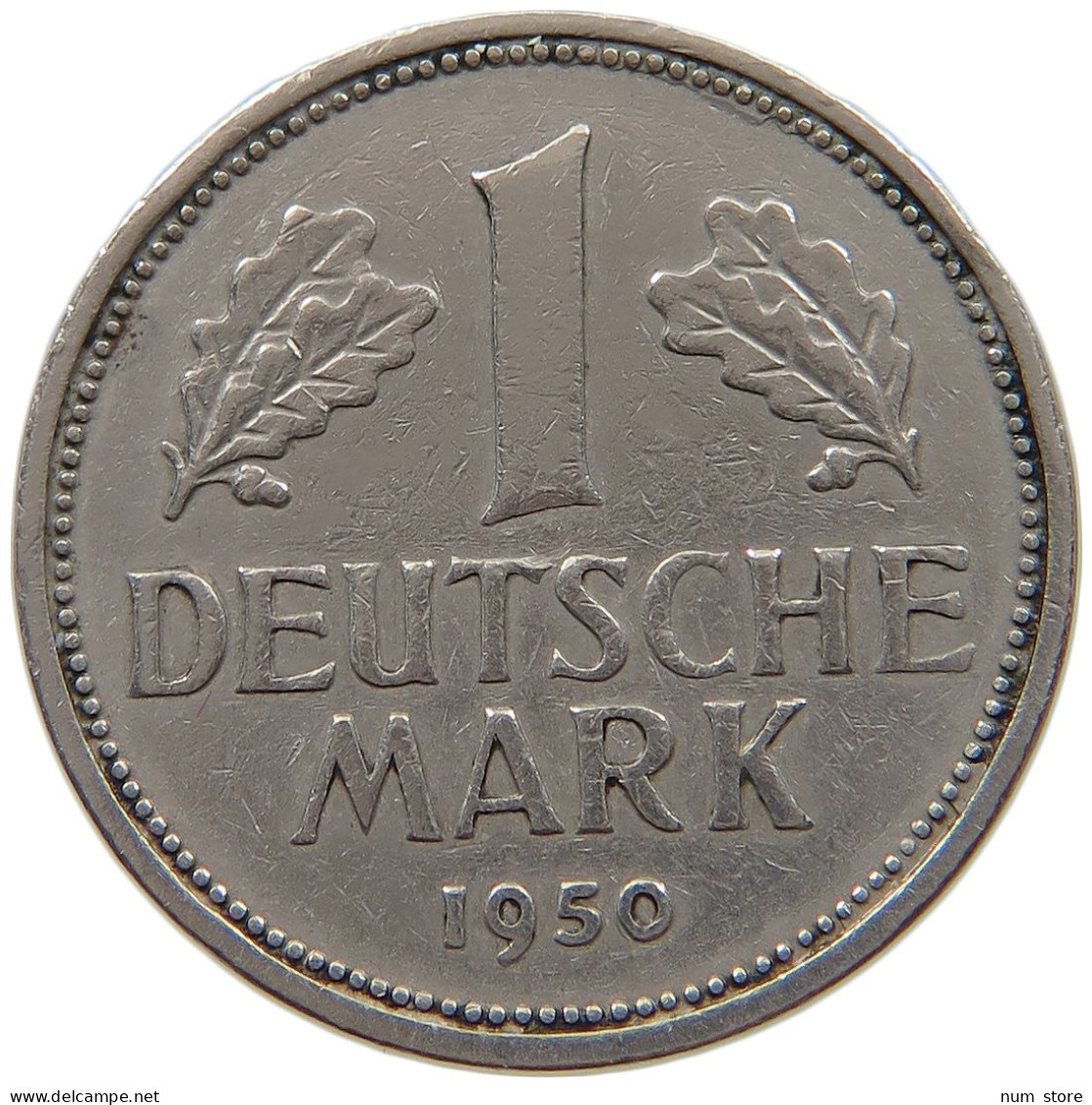 GERMANY WEST 1 MARK 1950 J #a072 0247 - 1 Mark