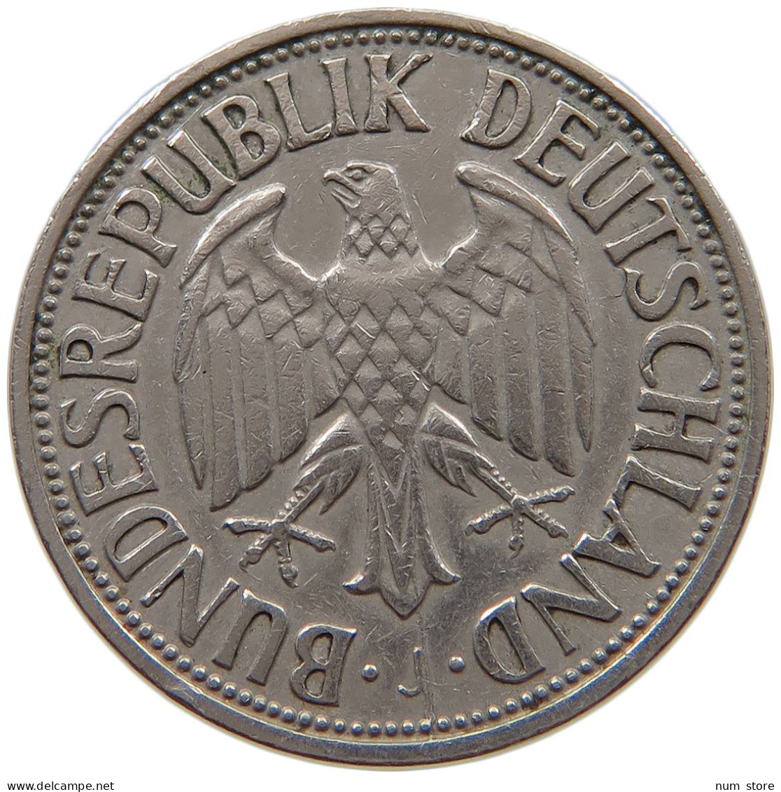 GERMANY WEST 1 MARK 1950 J #a072 0247 - 1 Mark