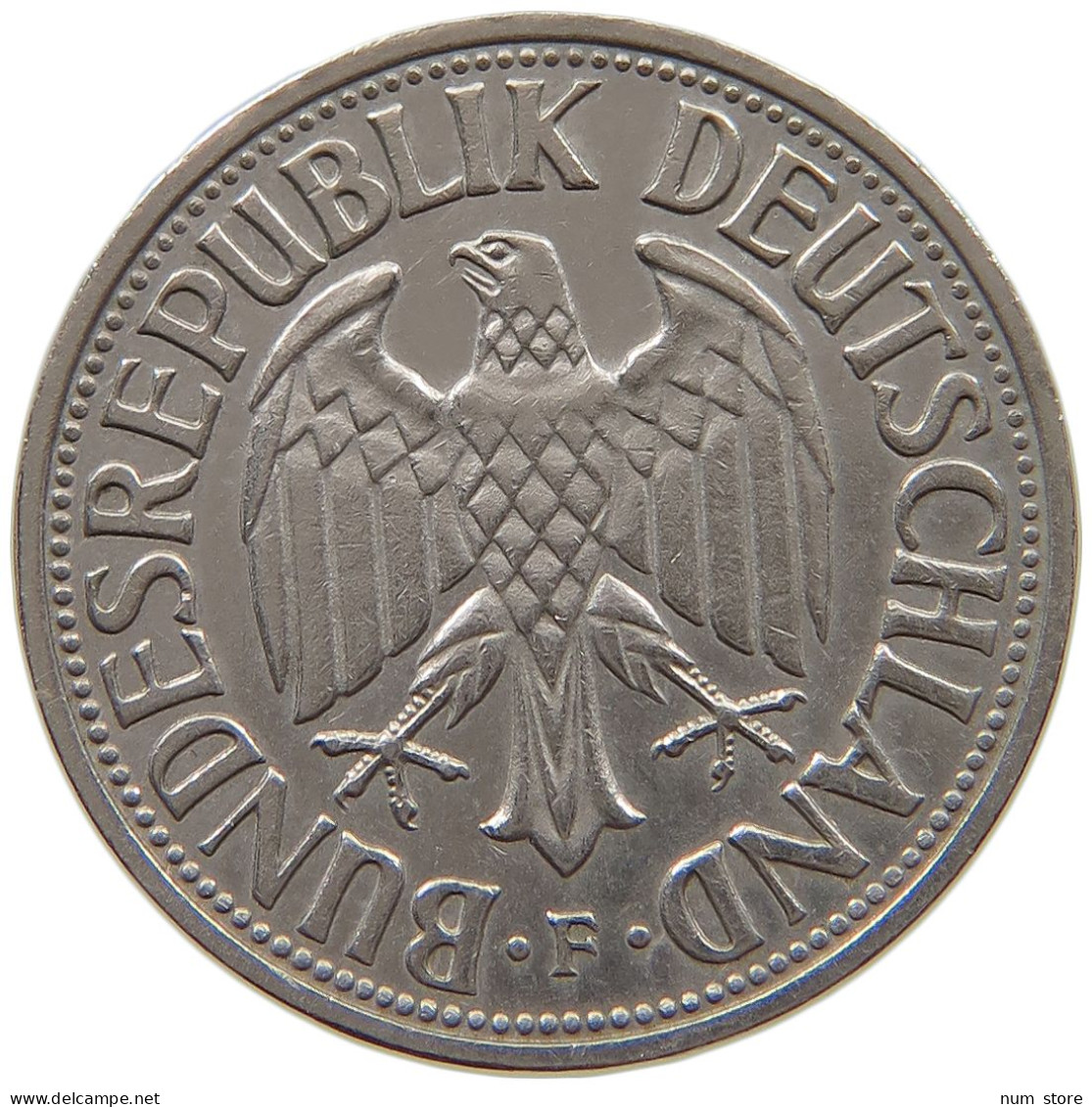 GERMANY WEST 1 MARK 1956 F #a072 0249 - 1 Mark