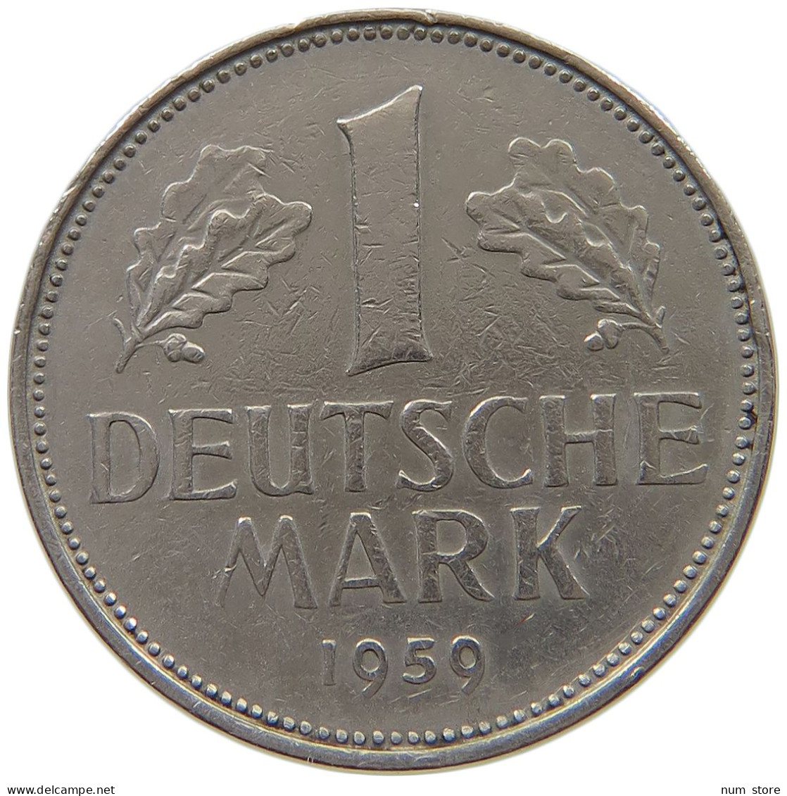 GERMANY WEST 1 MARK 1959 D #a072 0251 - 1 Mark