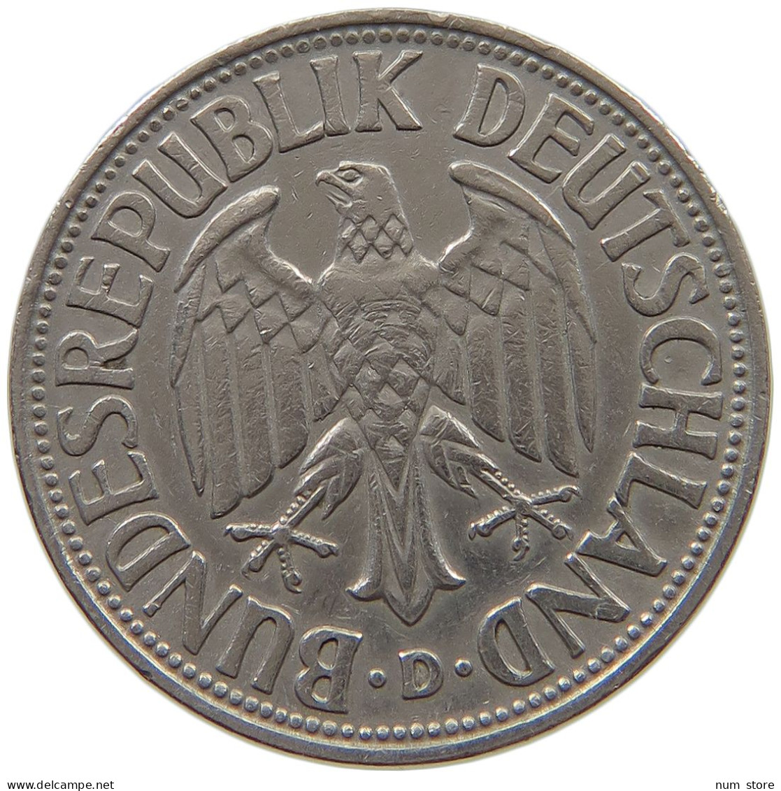 GERMANY WEST 1 MARK 1959 D #a072 0251 - 1 Mark