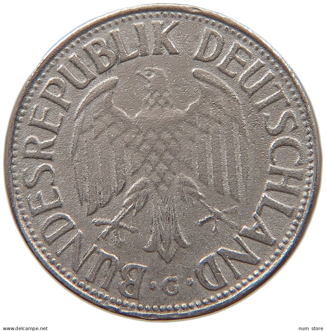 GERMANY WEST 1 MARK 1957 G #a061 0281 - 1 Mark