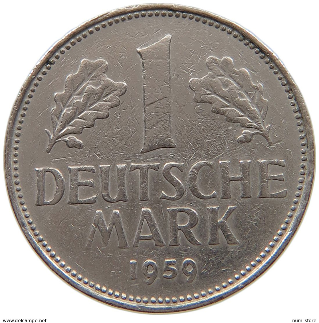 GERMANY WEST 1 MARK 1959 D #a061 0285 - 1 Mark