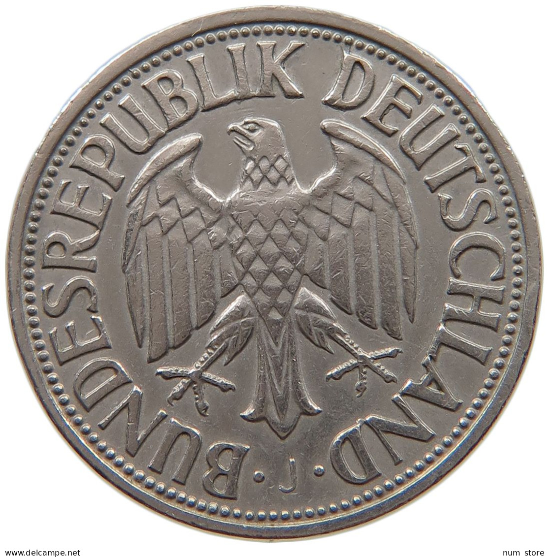 GERMANY WEST 1 MARK 1950 J #a061 0287 - 1 Mark