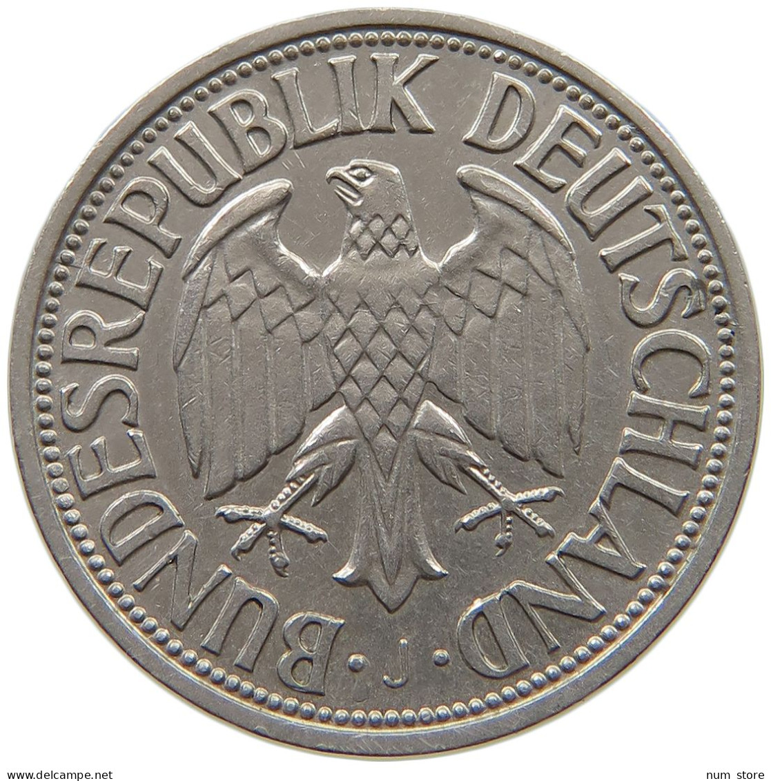 GERMANY WEST 1 MARK 1950 J #s056 0125 - 1 Mark