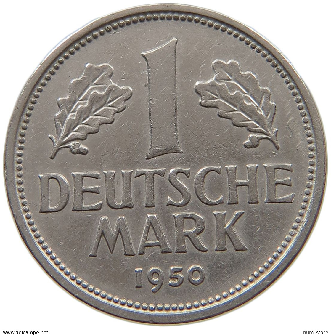 GERMANY WEST 1 MARK 1950 J #a072 0237 - 1 Marco
