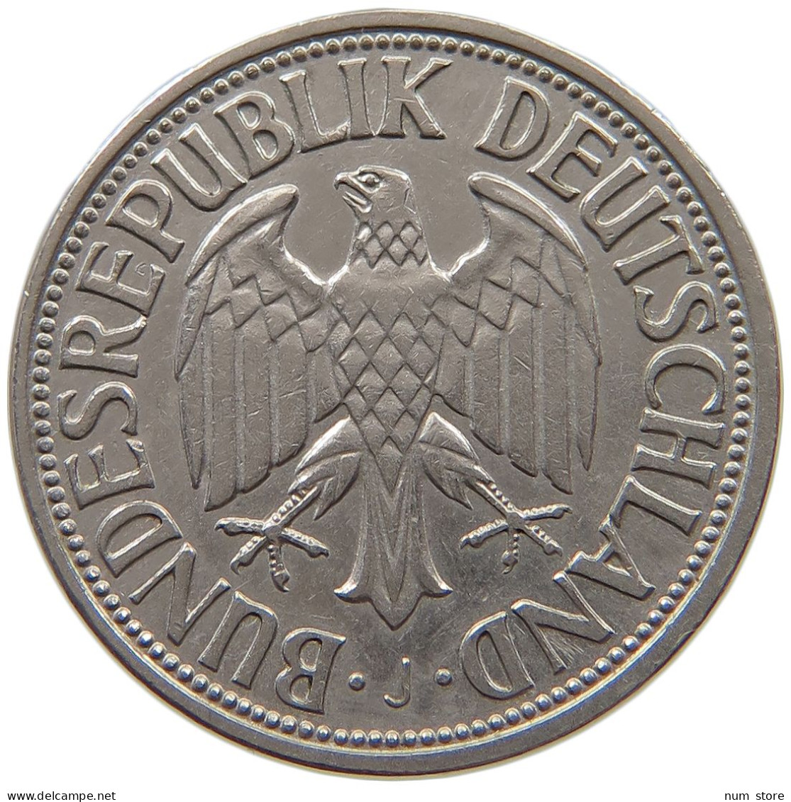 GERMANY WEST 1 MARK 1950 J #a072 0237 - 1 Mark