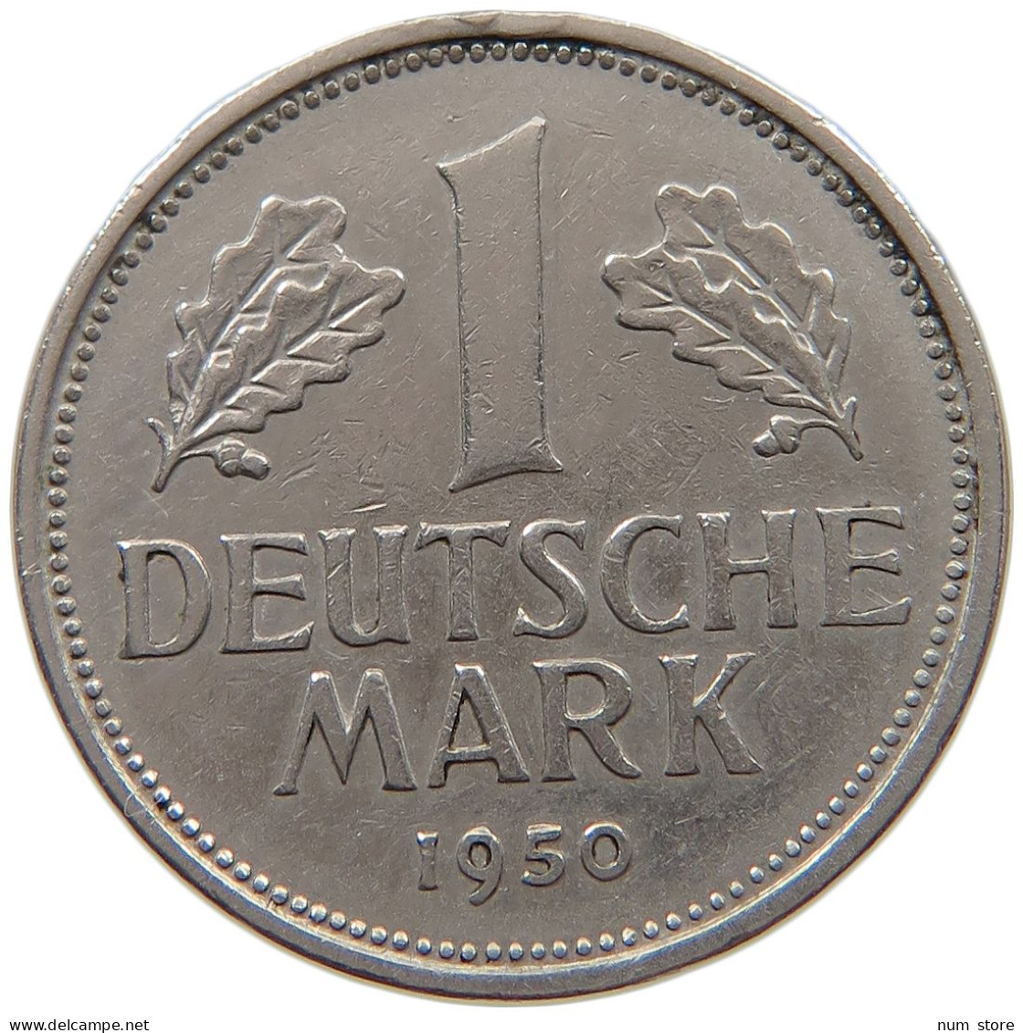 GERMANY WEST 1 MARK 1950 J #a061 0283 - 1 Mark