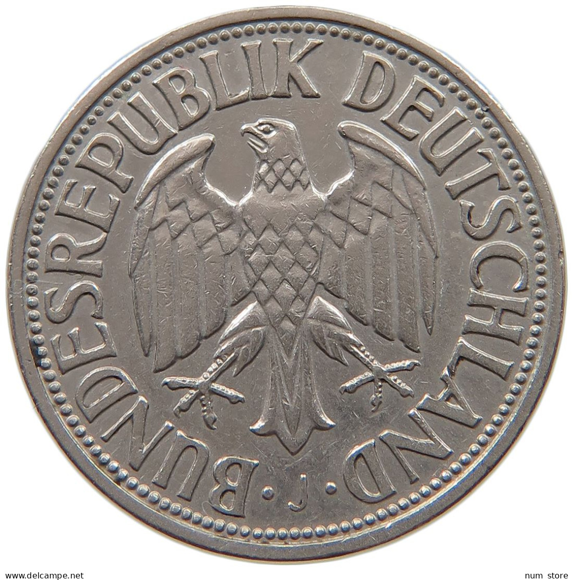 GERMANY WEST 1 MARK 1950 J #a061 0283 - 1 Mark