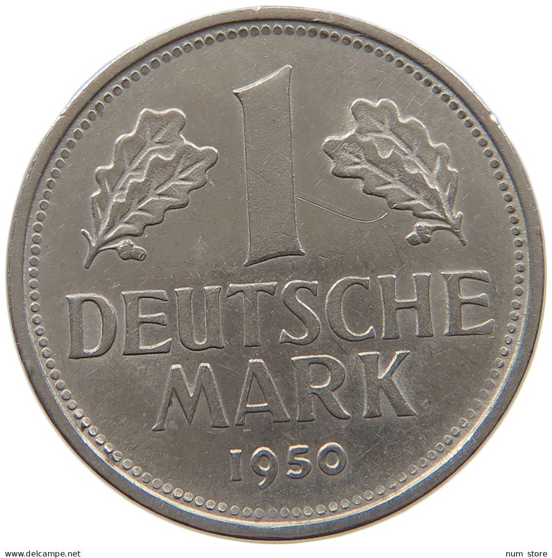 GERMANY WEST 1 MARK 1950 G #a072 0241 - 1 Mark