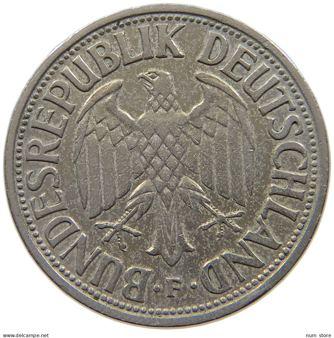 GERMANY WEST 1 MARK 1950 F #a089 0609 - 1 Marco