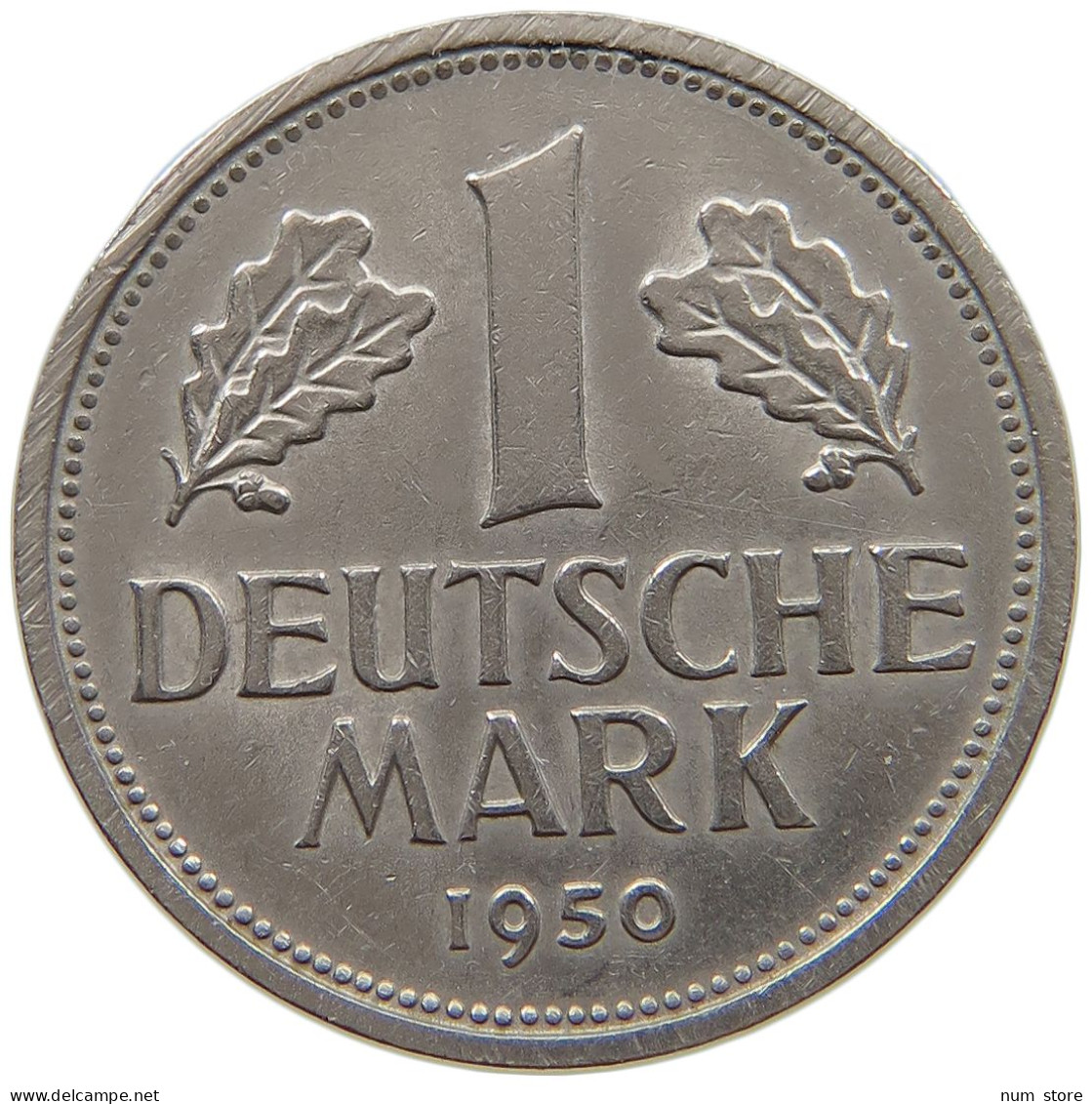 GERMANY WEST 1 MARK 1950 F #a072 0253 - 1 Mark