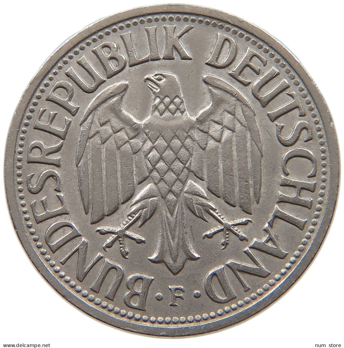 GERMANY WEST 1 MARK 1950 F #a072 0253 - 1 Mark