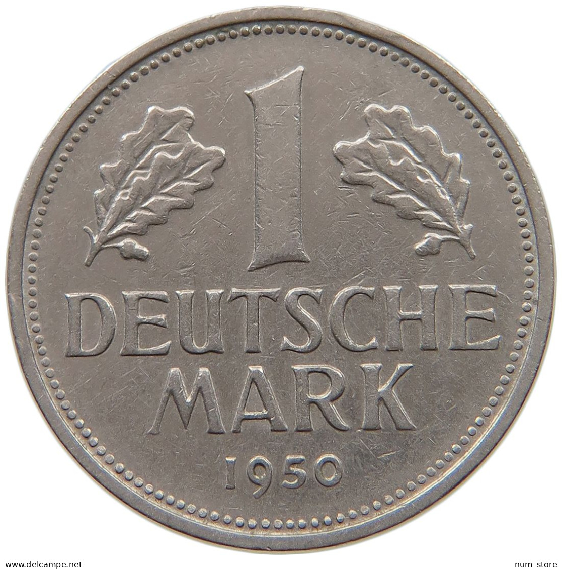 GERMANY WEST 1 MARK 1950 D #s056 0095 - 1 Mark