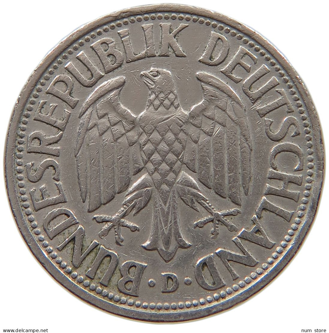 GERMANY WEST 1 MARK 1950 D #a061 0291 - 1 Mark