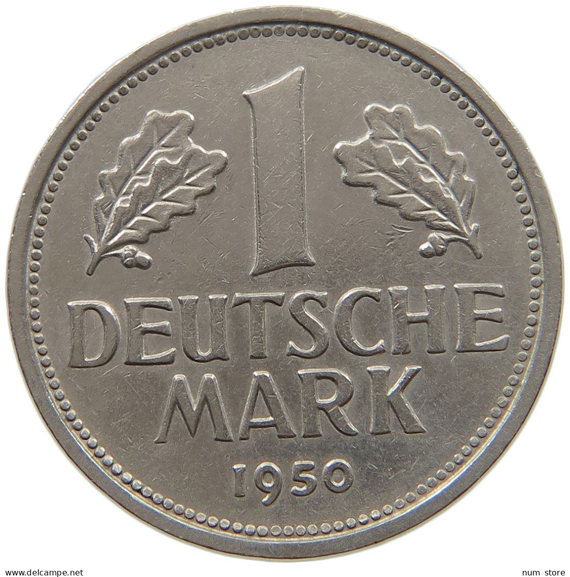 GERMANY WEST 1 MARK 1950 F #a072 0257 - 1 Mark