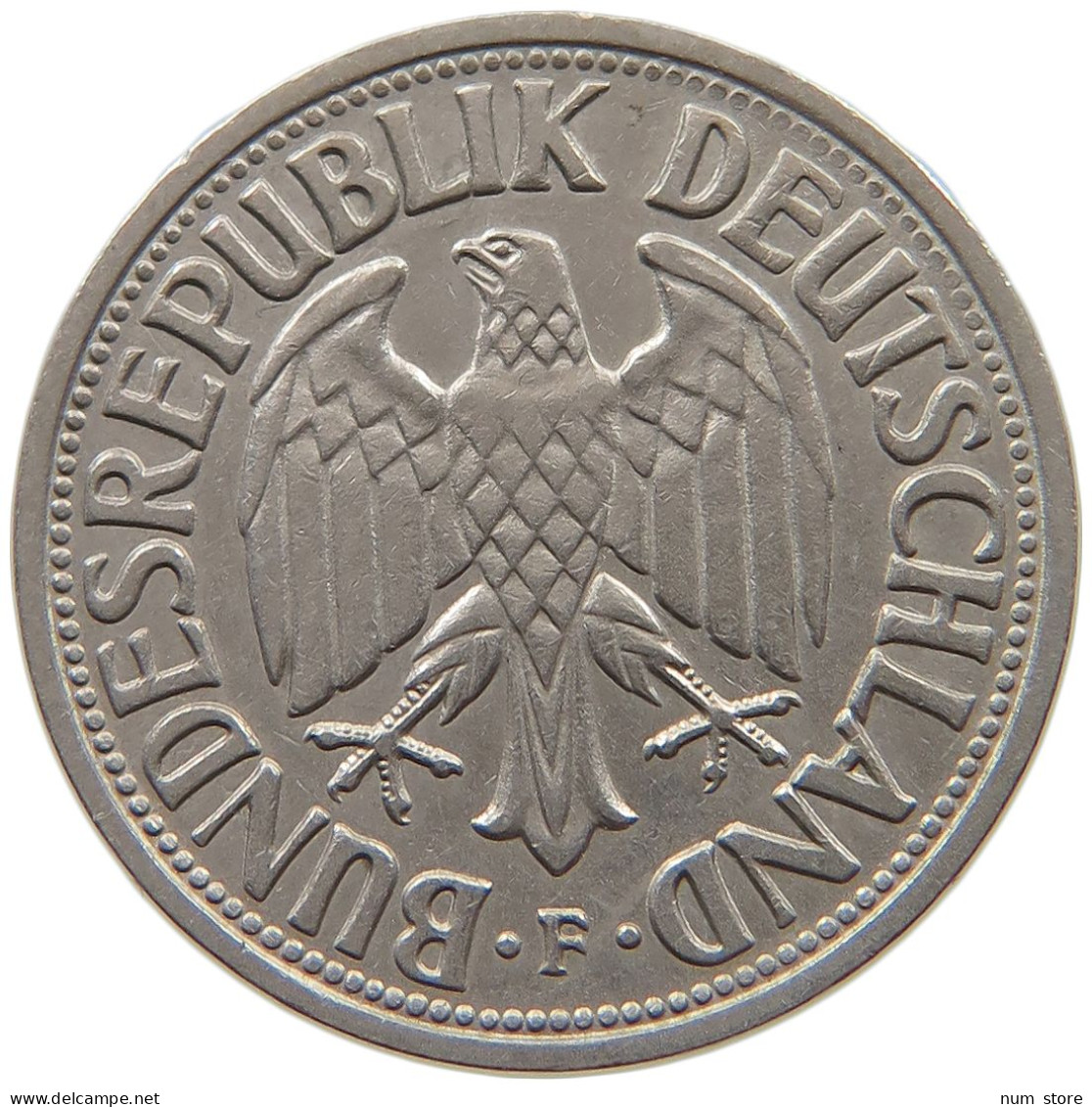 GERMANY WEST 1 MARK 1950 F #a072 0257 - 1 Mark