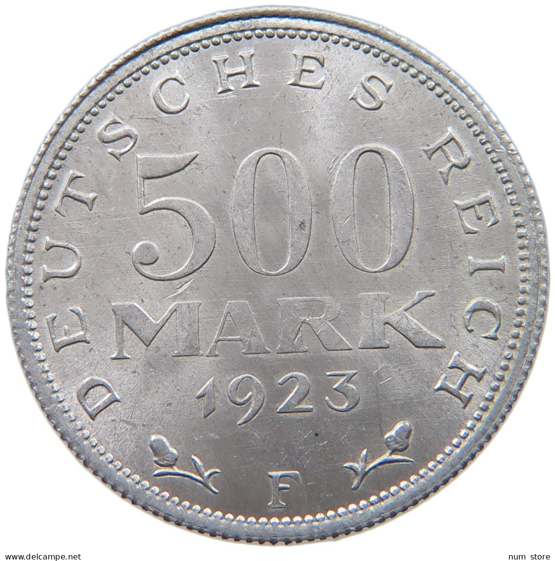 GERMANY WEIMAR 500 MARK 1923 F TOP #a036 0437 - 200 & 500 Mark