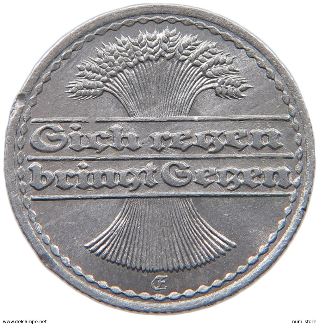 GERMANY WEIMAR 50 PFENNIG 1922 E #a051 0379 - 50 Rentenpfennig & 50 Reichspfennig