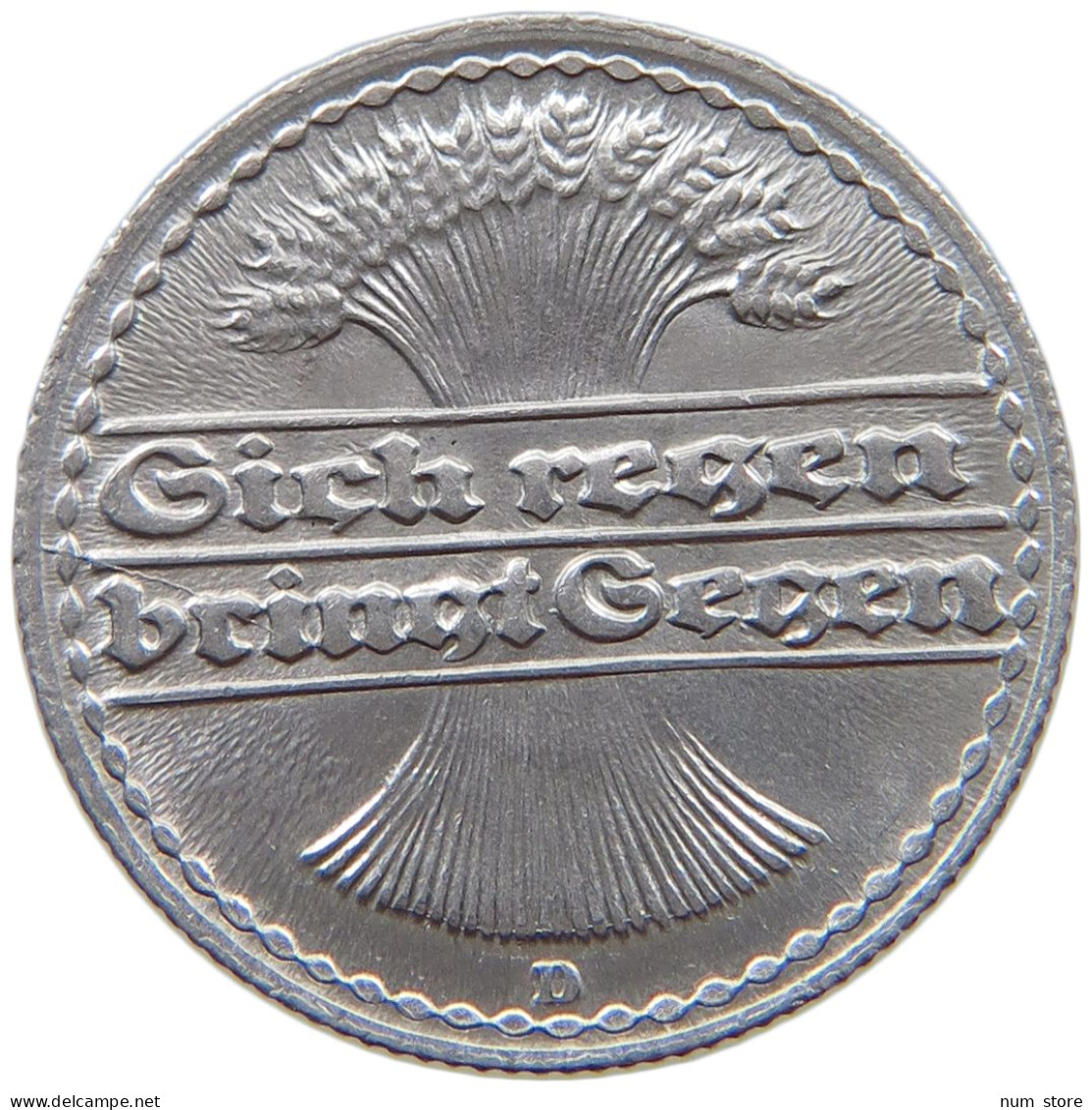GERMANY WEIMAR 50 PFENNIG 1922 D #a070 0653 - 50 Rentenpfennig & 50 Reichspfennig