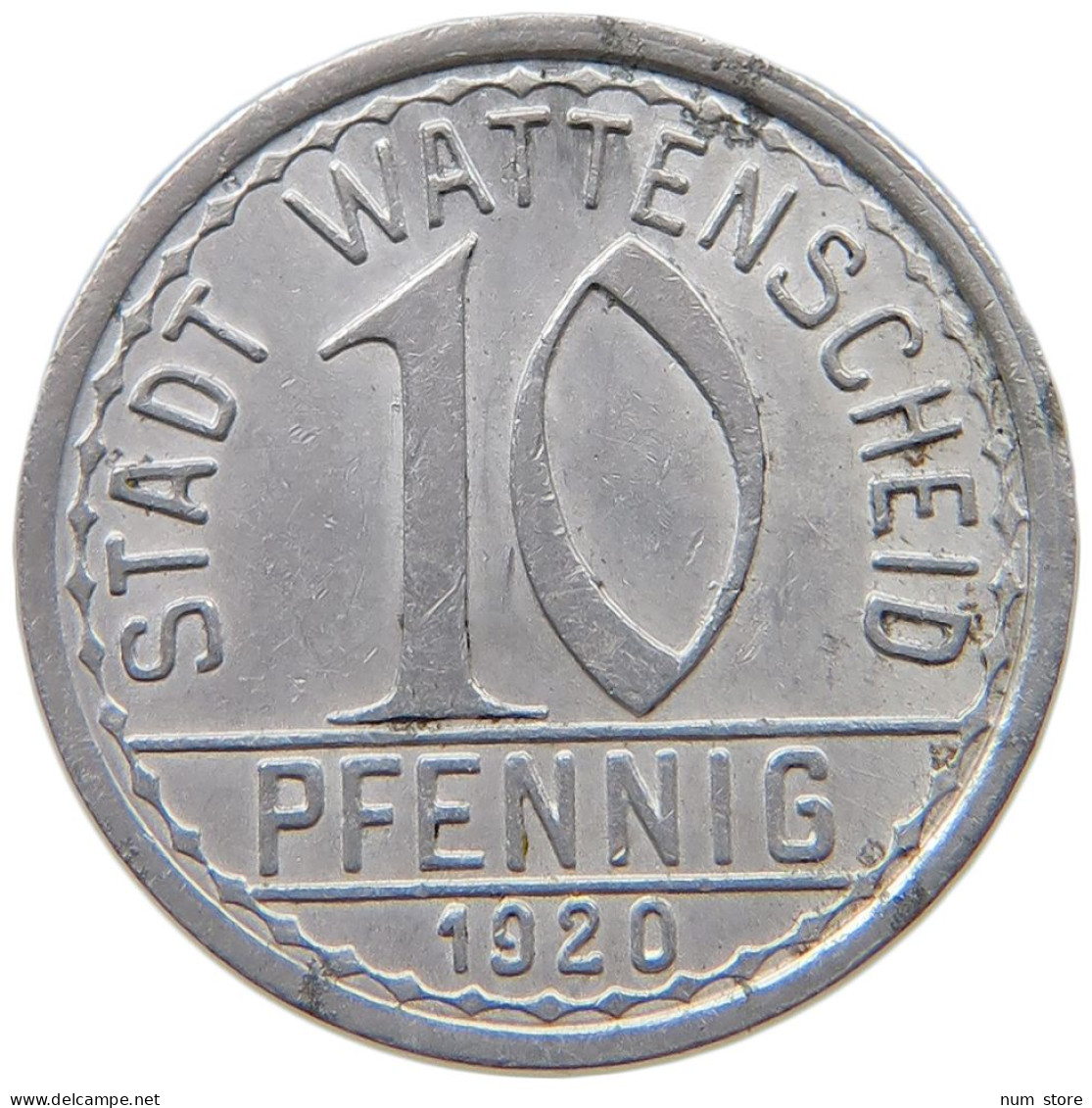 GERMANY WEIMAR 50 PFENNIG 1920 WATTENSCHEID #a026 0327 - 50 Rentenpfennig & 50 Reichspfennig