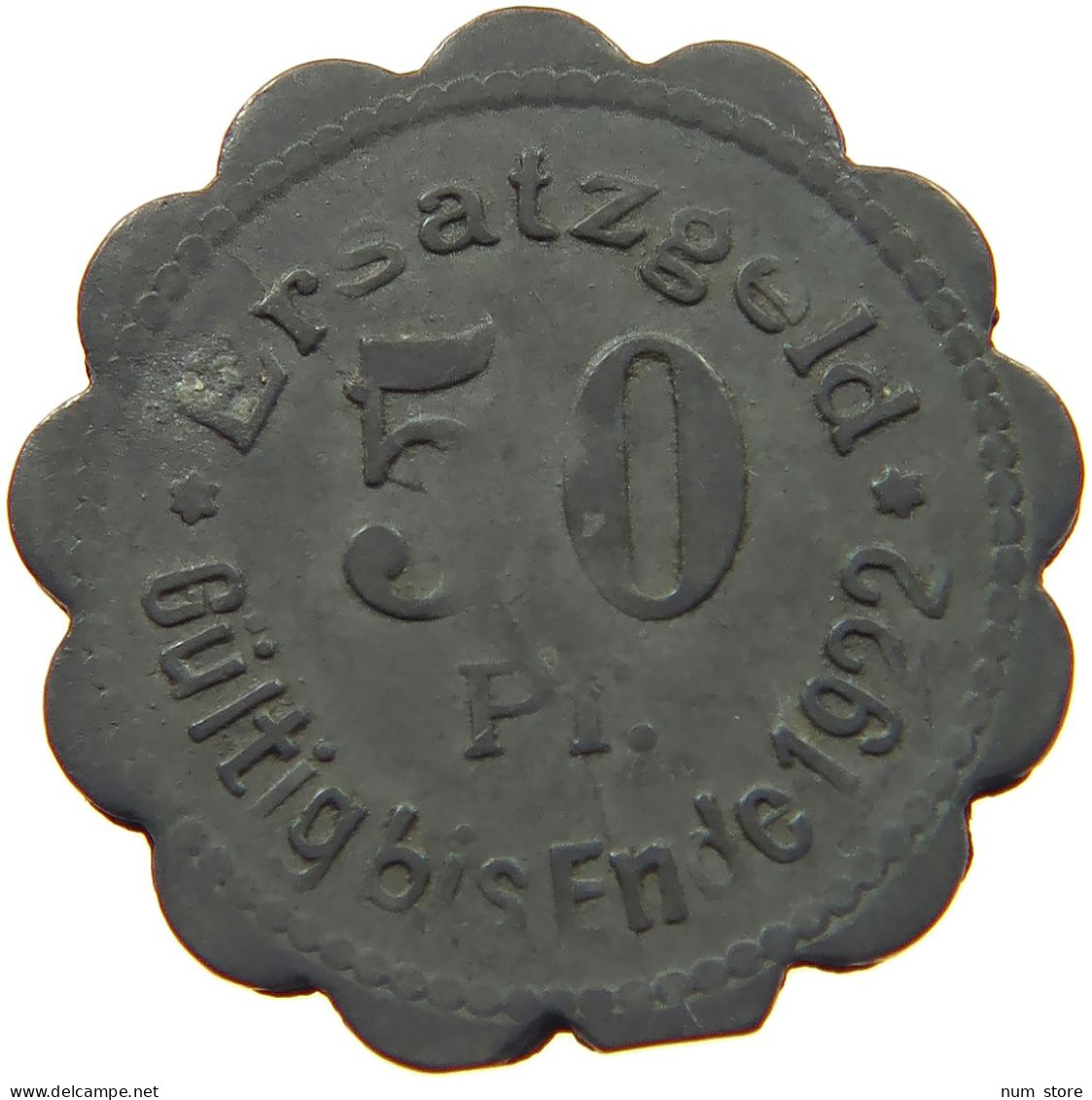 GERMANY WEIMAR 50 PFENNIG 1920 STETTIN #s074 0753 - 50 Rentenpfennig & 50 Reichspfennig