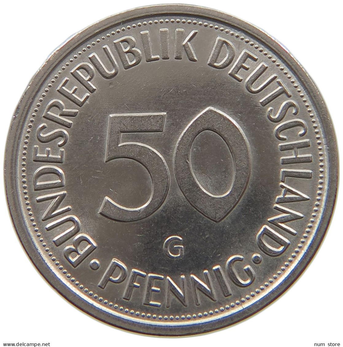 GERMANY WEST 50 PFENNIG 1979 G #a073 0059 - 50 Pfennig