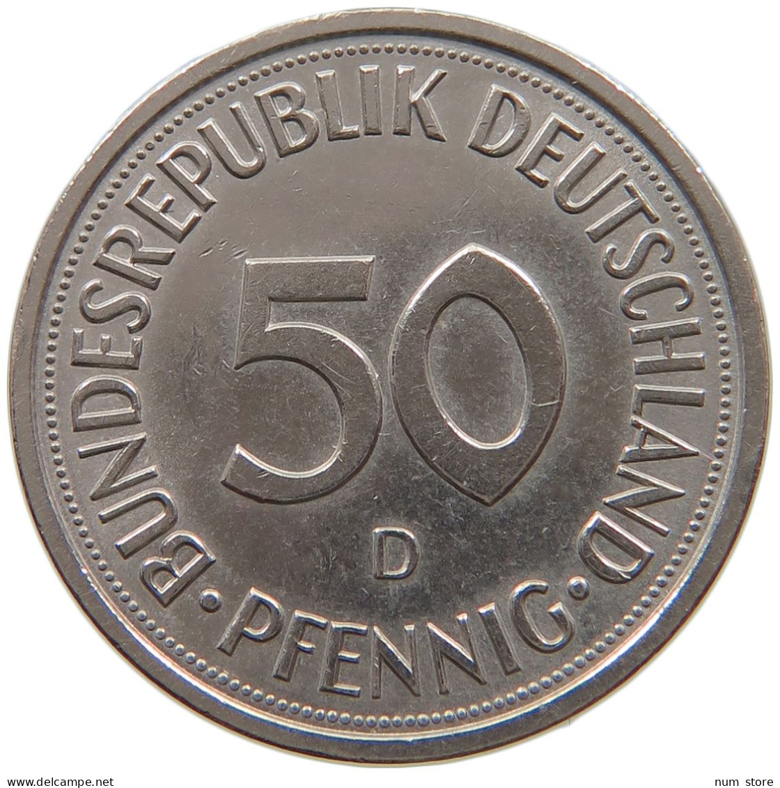 GERMANY WEST 50 PFENNIG 1979 D #a072 0673 - 50 Pfennig