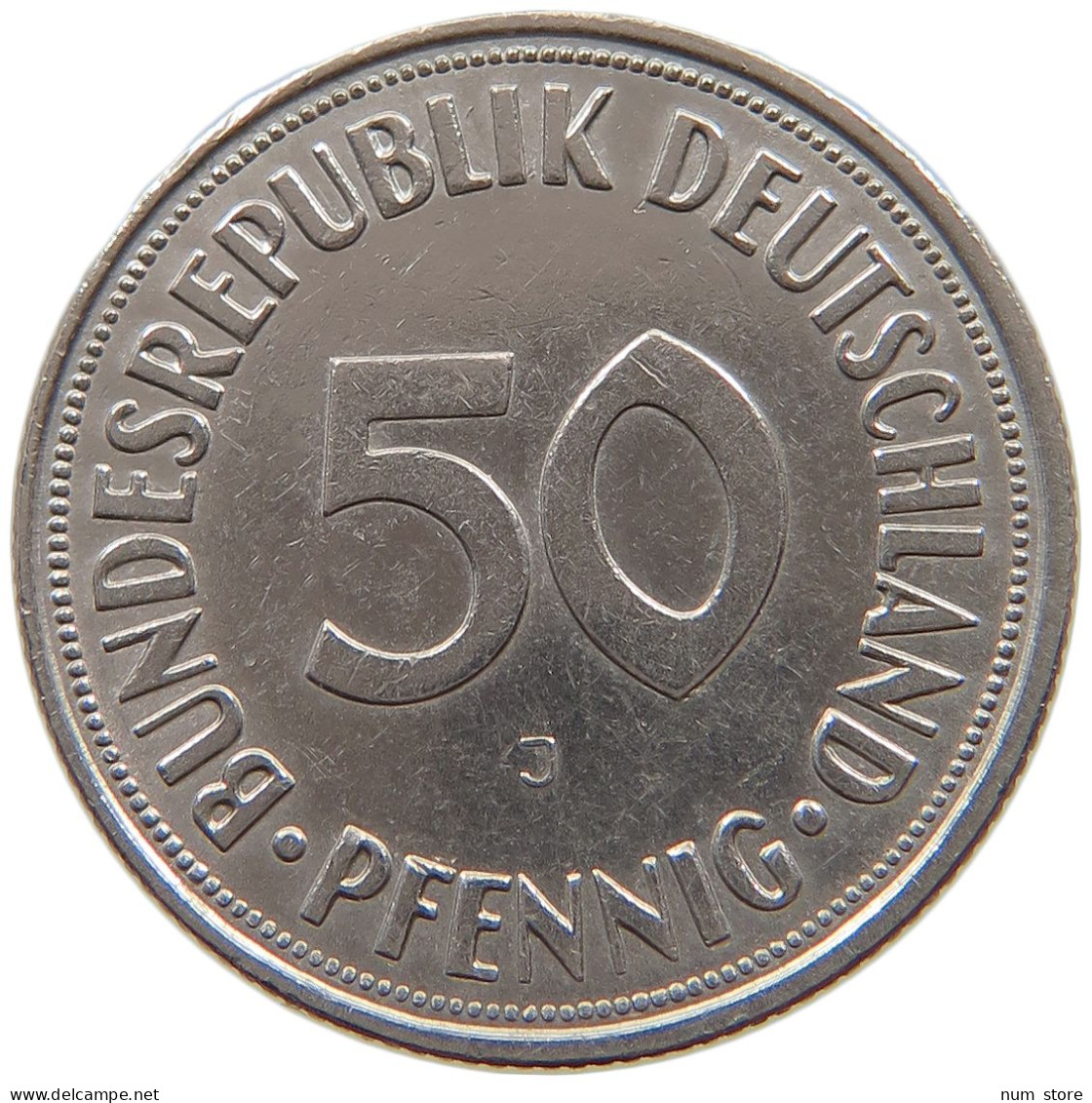 GERMANY WEST 50 PFENNIG 1969 J #a061 0639 - 50 Pfennig