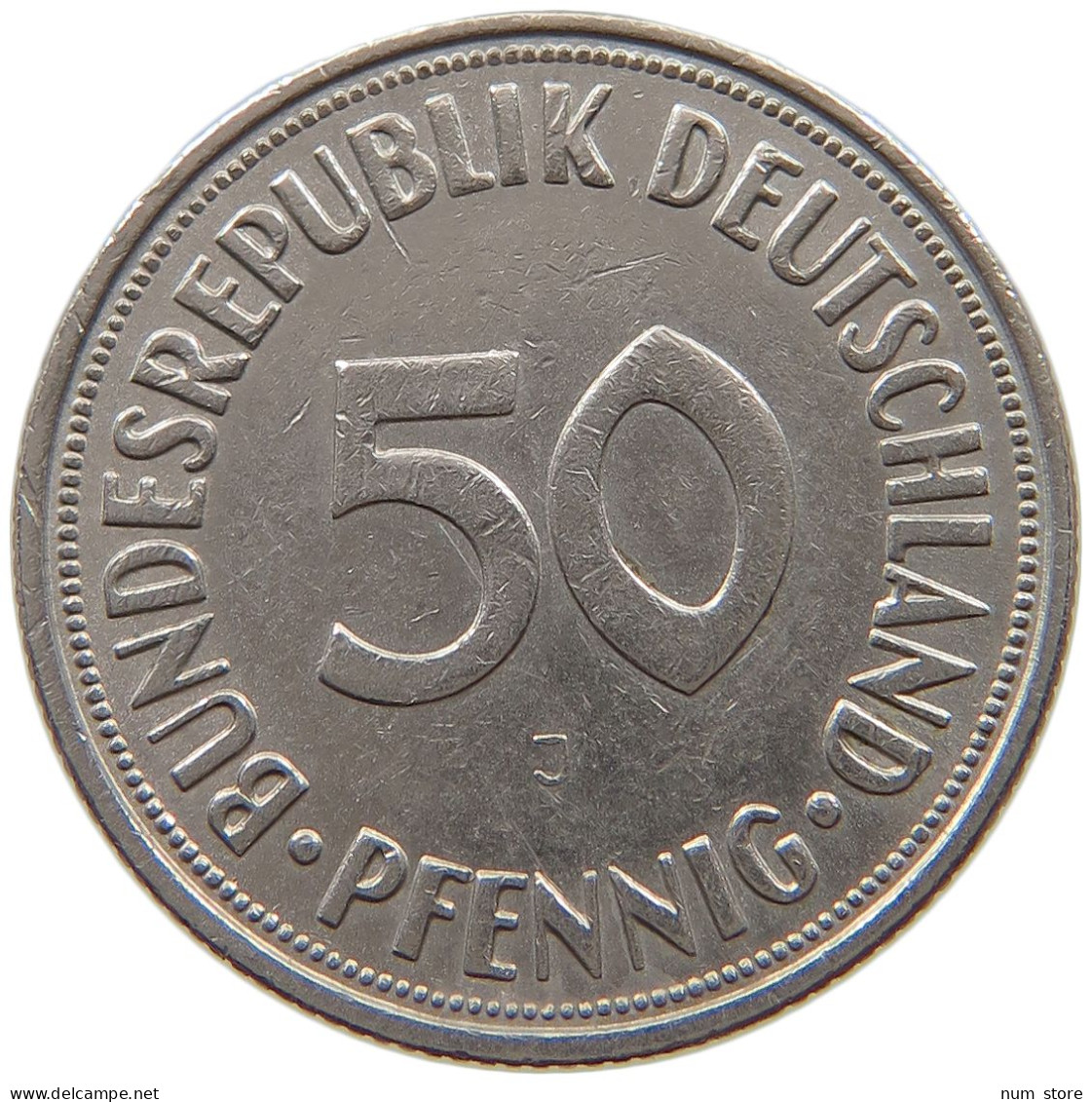 GERMANY WEST 50 PFENNIG 1967 J #a061 0637 - 50 Pfennig