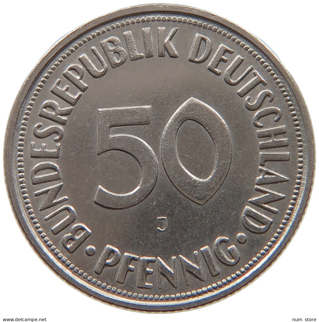 GERMANY WEST 50 PFENNIG 1950 J #a061 0731 - 50 Pfennig