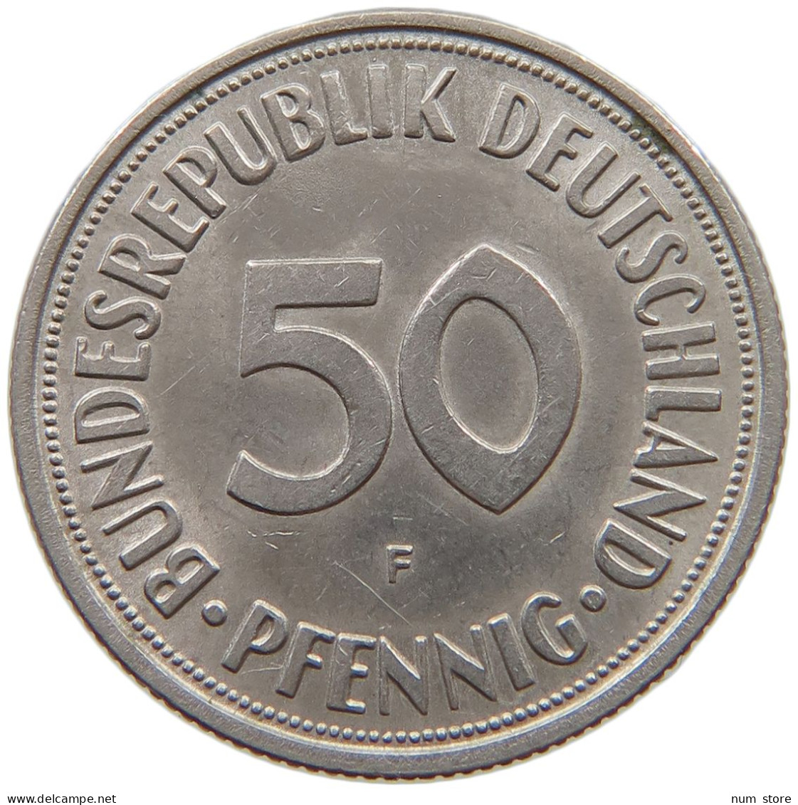 GERMANY WEST 50 PFENNIG 1950 F #s056 0167 - 50 Pfennig