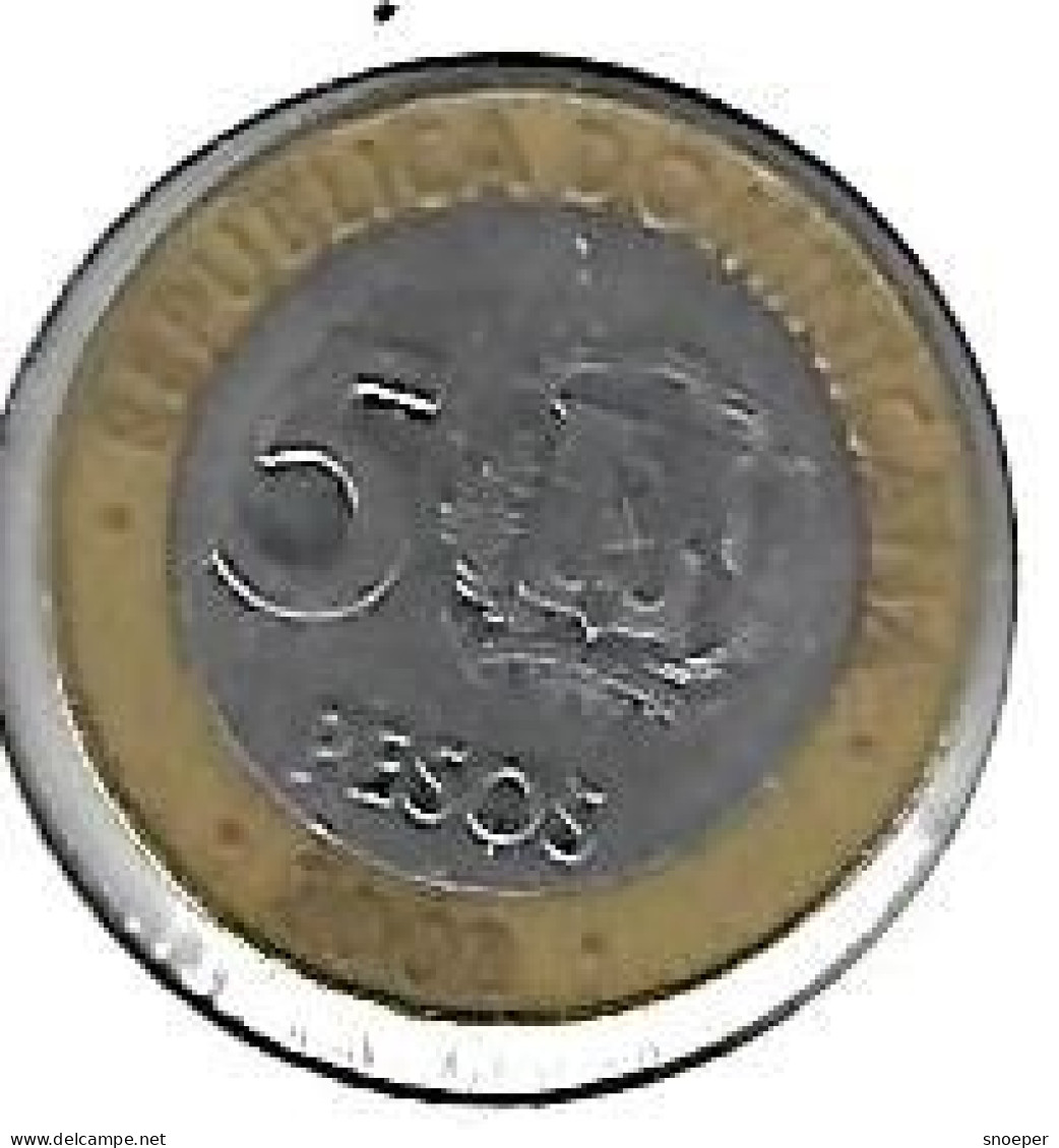 *dominican Republic 5 Pesos 2002 Km 89    Xf+ - Dominicaanse Republiek