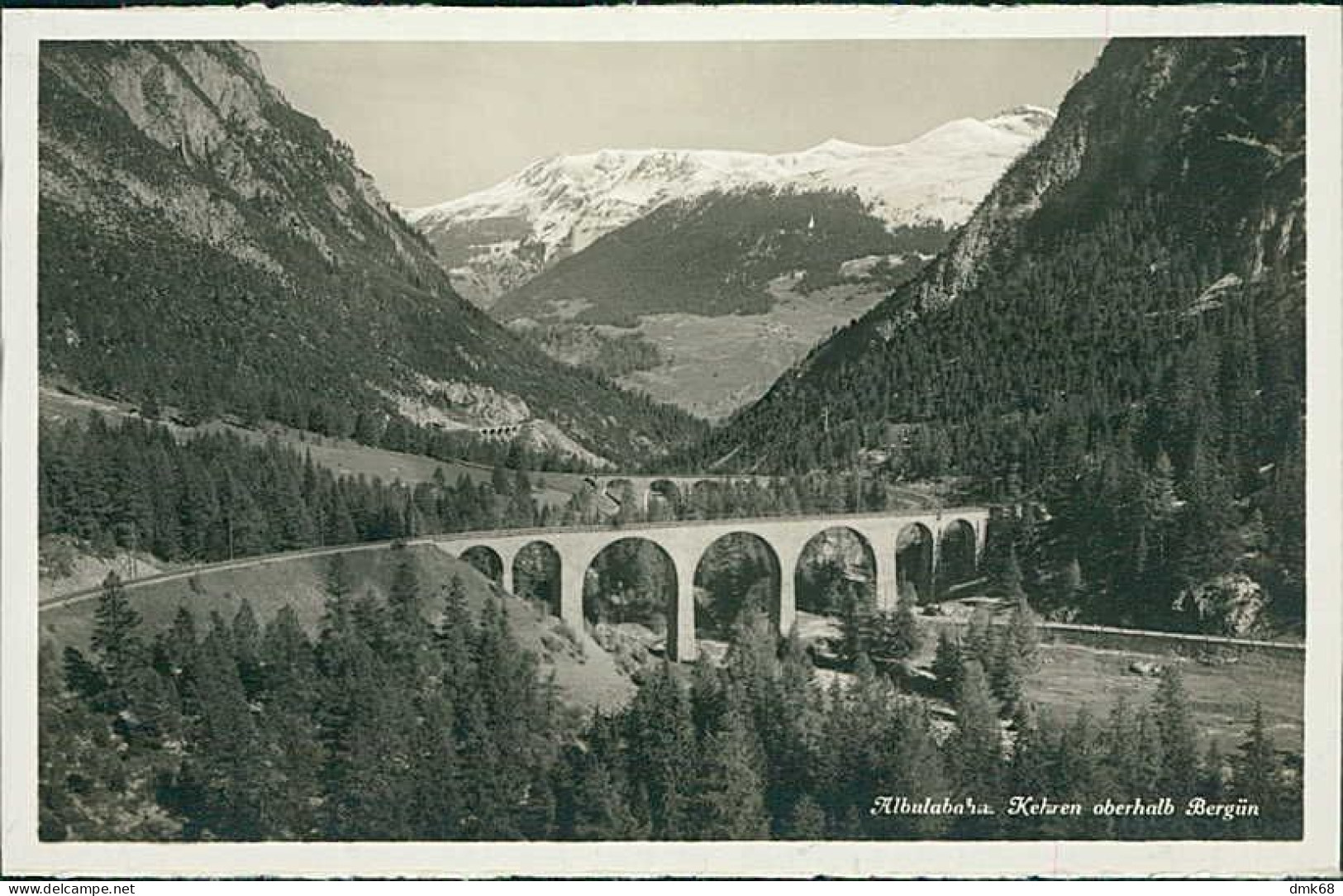 SWITZERLAND - ALBULABAHN - KEHREN OBERHALB BERGÜN - EDITION PHOTOGLOB - 1930s (16813) - Bergün/Bravuogn