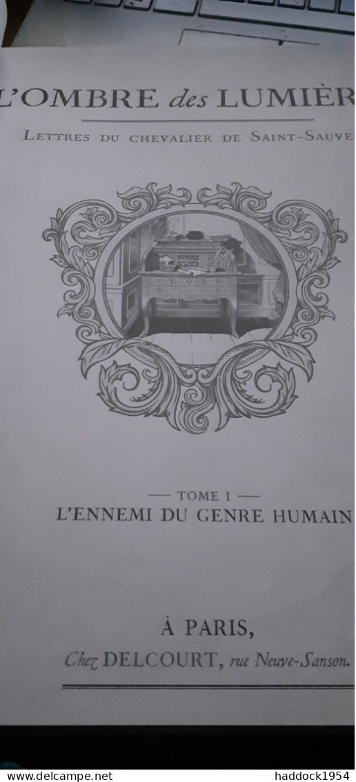 L'ennemi Du Genre Humain Tome 1 L'ombre Des Lumières AYROLES GUERINEAU Delcourt 2023 - Eerste Druk