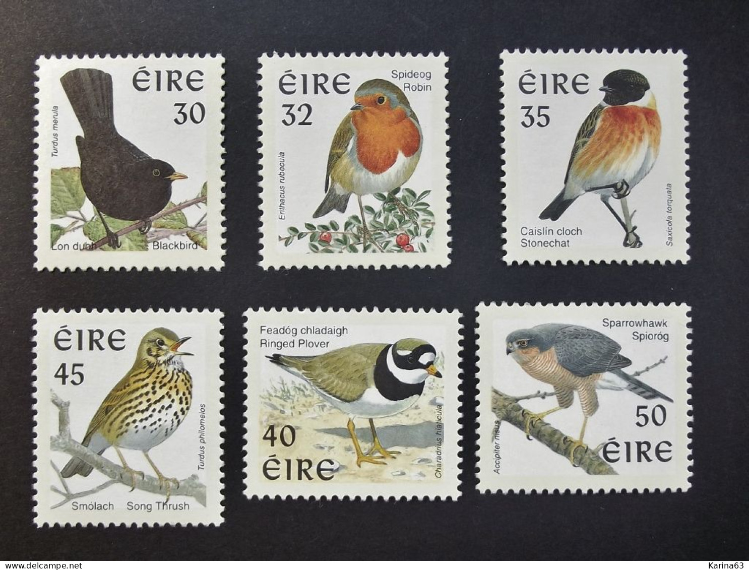 Ireland - Irelande - Eire - 1998 - Y&T N° 1057 / 1062 - (6 Val.) Serie Courante -  Irish Birds - MNH - Postfris - Neufs