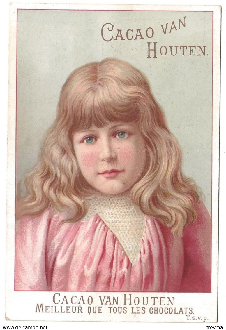 Chromos Publicitaire Chocolat Van Houten Année 1900 - Van Houten