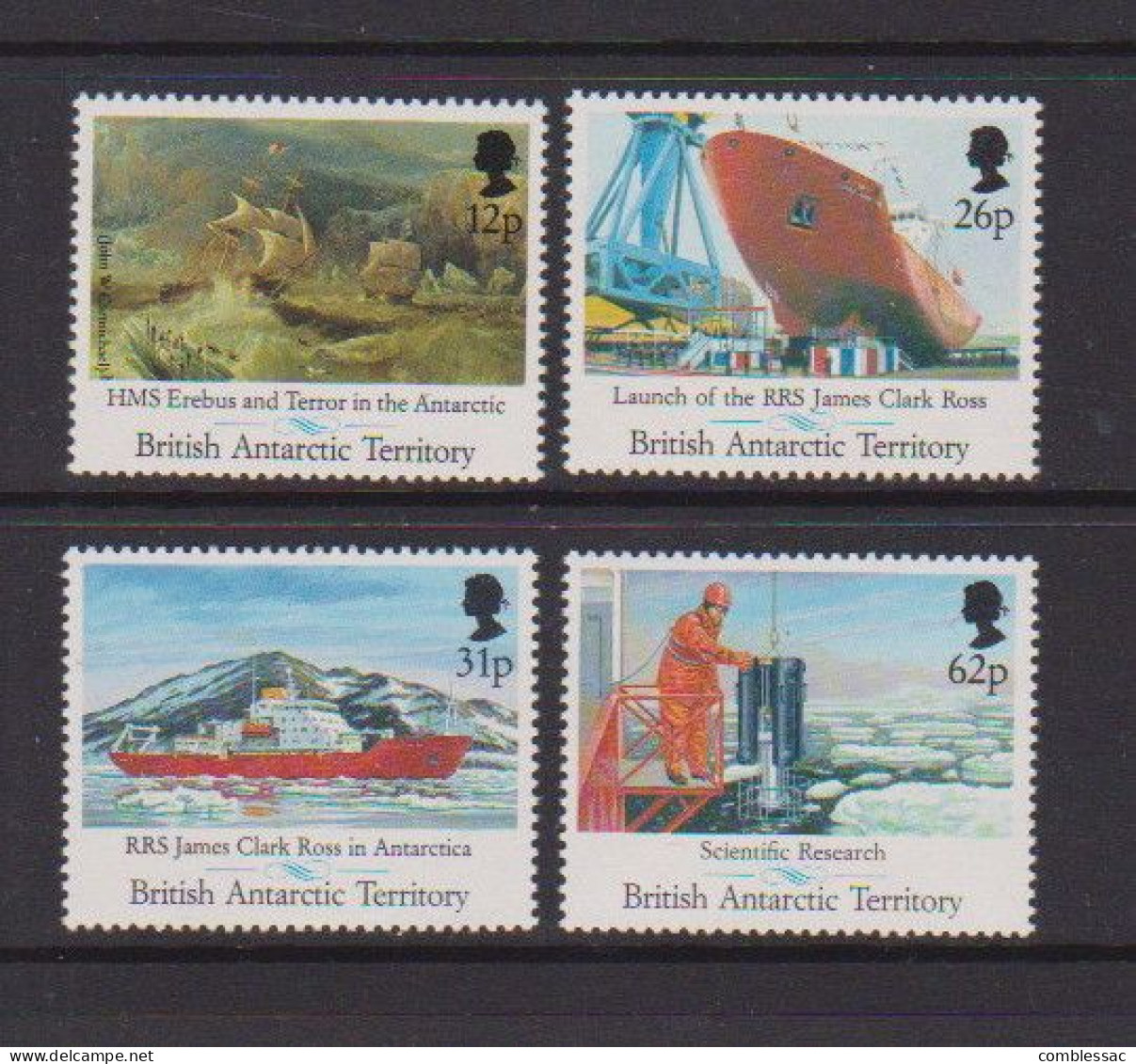 BRITISH  ANTARCTIC  TERRITORY    1991    Maiden  Voyage  Of  J C Ross   Set  Of  4    MNH - Ongebruikt