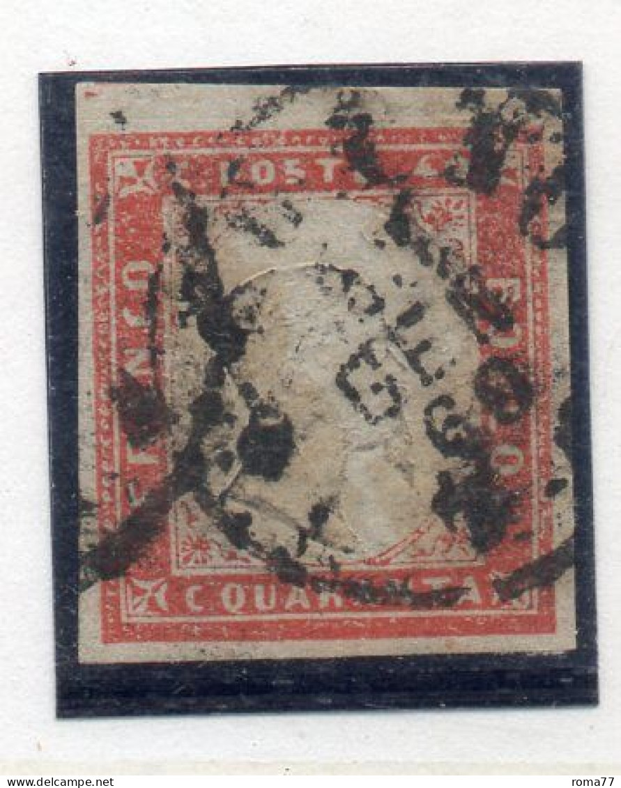 AV50C - SARDEGNA , 40 Cent Rosso N. 16C . RAYBAUDI . - Sardegna