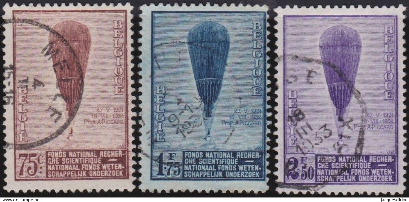 Belgie  .   OBP    .   353/355     .    O     .   Gestempeld     .   /   .     Oblitéré - Used Stamps