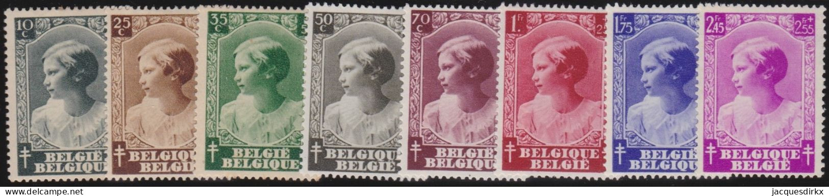 Belgie  .   OBP    .    458/465   .    *      .   Ongebruikt Met Gom    .   /   .    Neuf Avec Gomme - Unused Stamps