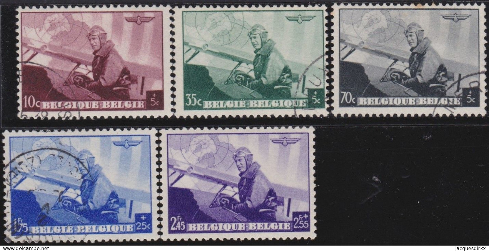 Belgie  .   OBP    .   466/470   .    O (470: *)   .   Gestempeld     .   /   .     Oblitéré - Used Stamps
