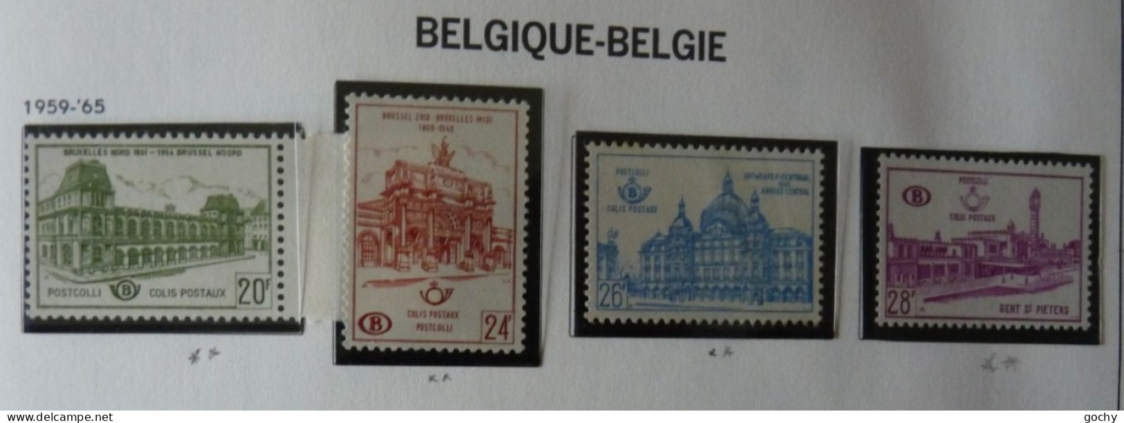 BELGIUM :   1959 - CHEMINS DE FER - CF   366 à 368 + 376 ** - COTE: 27,50€ - Ungebraucht