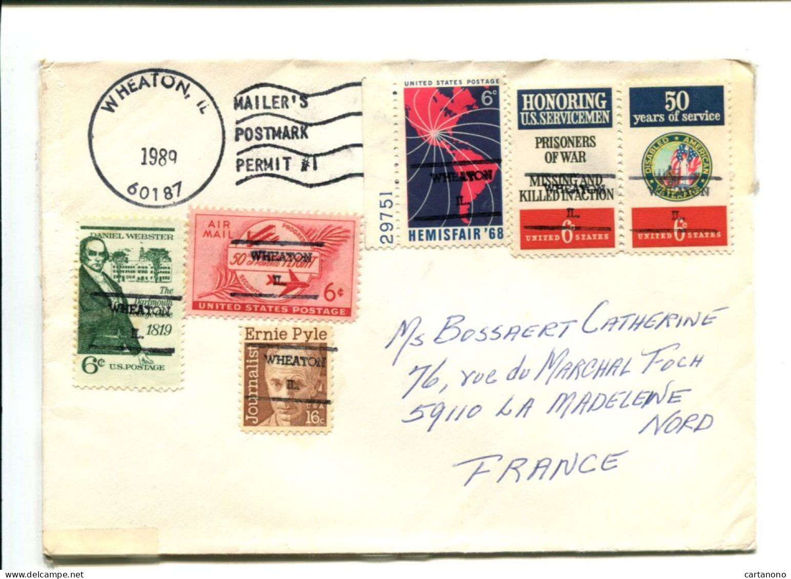 USA - Affranchissement Sur Enveloppe - - Lettres & Documents