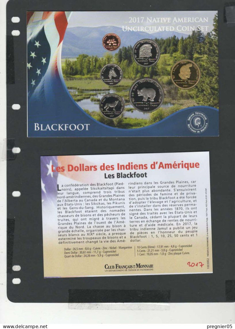 Baisse De Prix USA - Blister 6 Pièces Dollars Indiens D'Amérique 2017 - Blackfoot - Collections