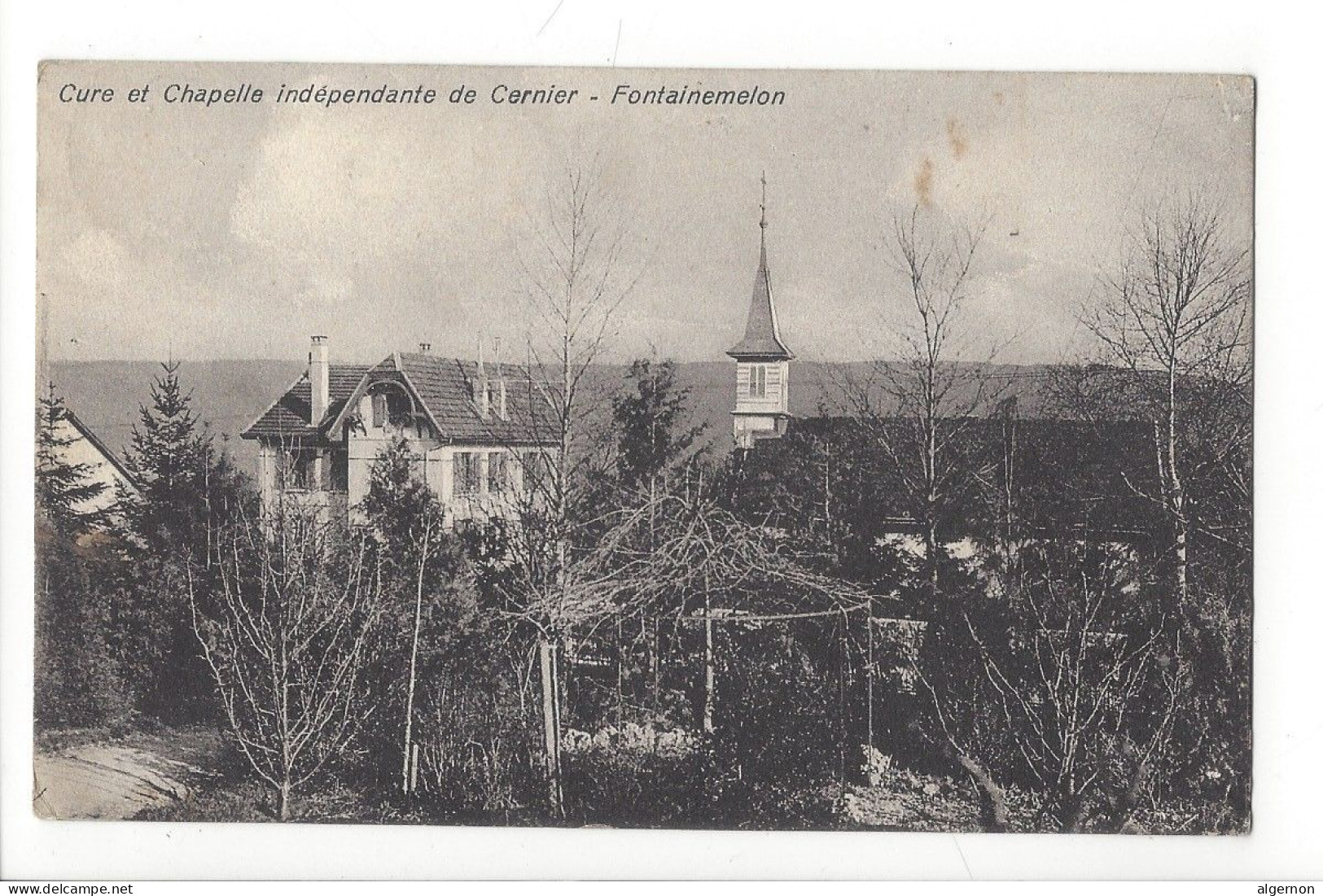 31722 - Cure Et Chapelle Indépendante De Cernier Fontainemelon Circulée 1911 Photo: H. Fehlmann - Cernier