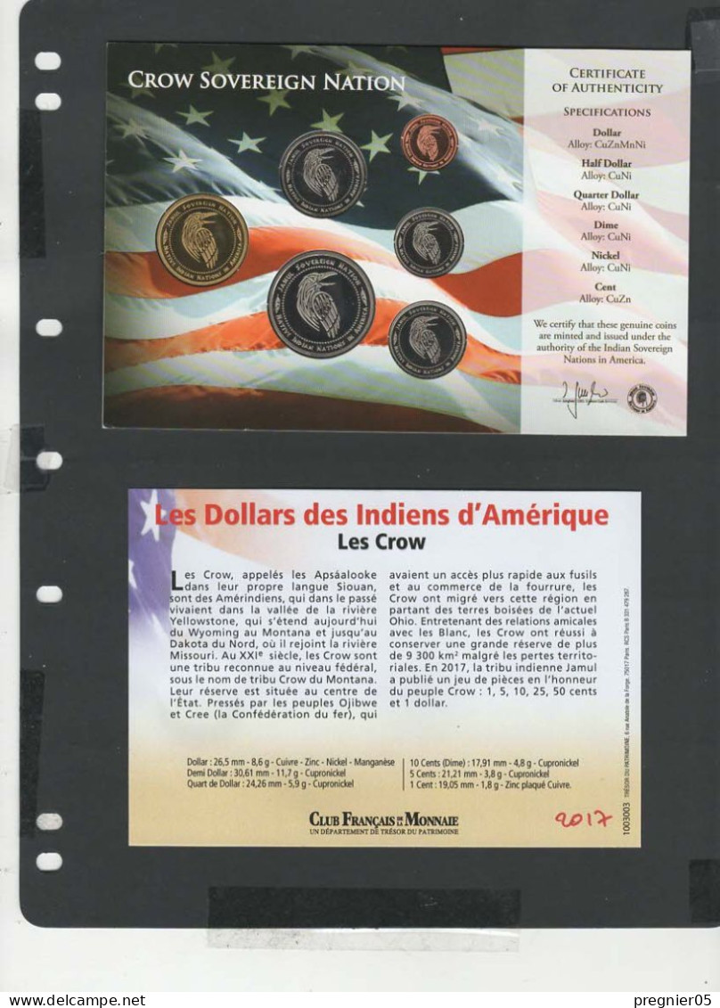 USA - Blister 6 Pièces Dollars Indiens D'Amérique 2017 - Crow - Collections