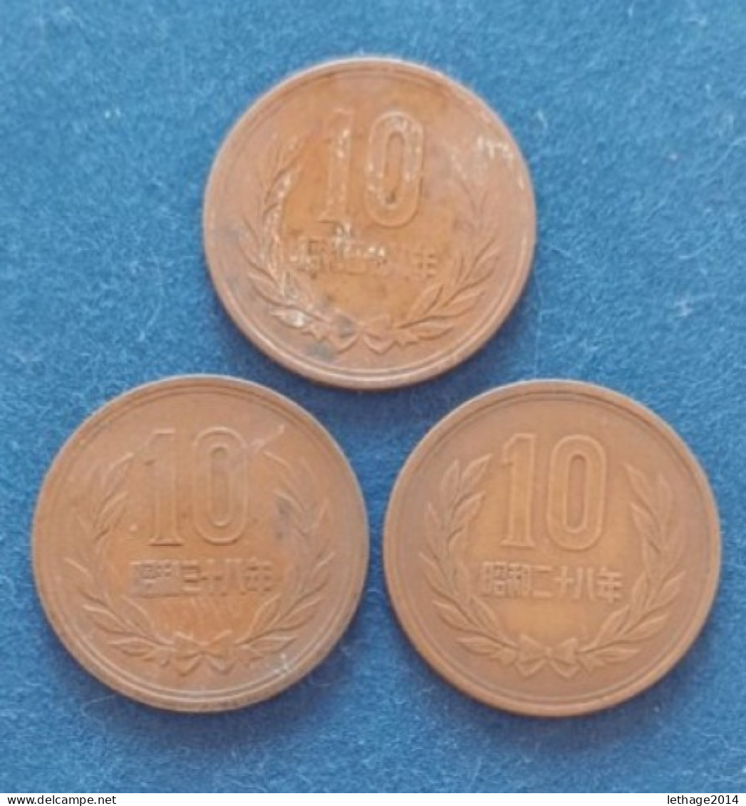 COIN 10 SEN X 3 JAPAN 1954 - Japon