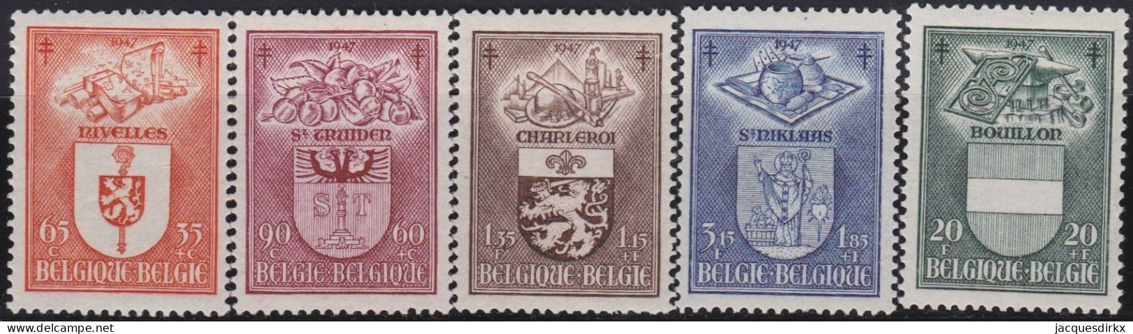 Belgie  .   OBP    .    756/760   .    *      .   Ongebruikt Met Gom    .   /   .    Neuf Avec Gomme - Unused Stamps